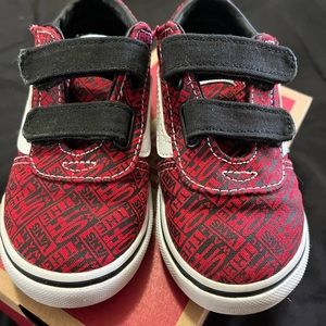 Toddler size 8 red Vans